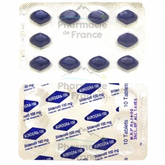 Acheter Aurogra – illustration du comprimé et emballage