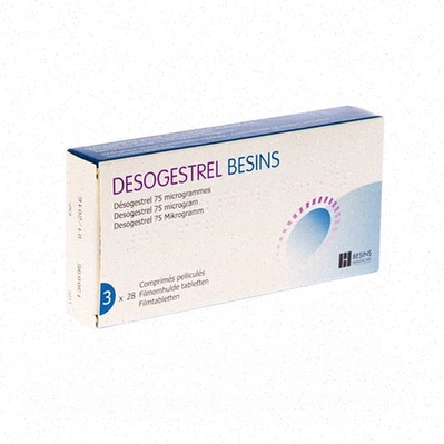 Pilule Desogestrel générique – packaging et comprimés