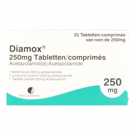 Commander Diamox - Illustration d'une gélule et d'une boîte de Diamox