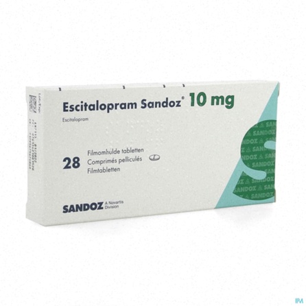 Achat Escitalopram - pilules et boîte