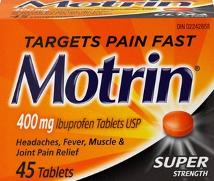 Acheter Motrin - boîte de comprimés d'ibuprofène