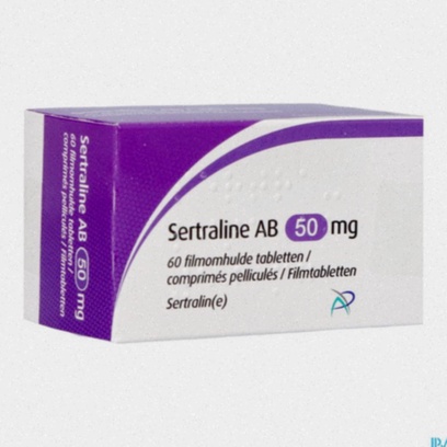 Commander Sertraline - Illustration de pilules bleues et emballage