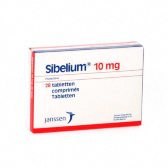 Acheter Sibelium - Conditionnement de comprimés et boîte