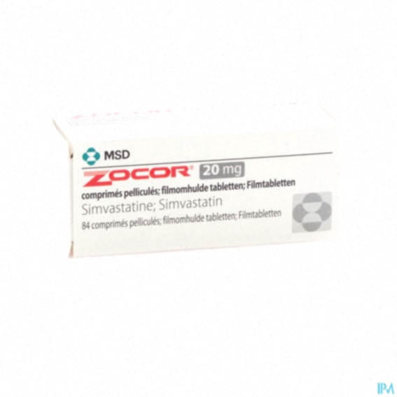 Boîte de Zocor et comprimés