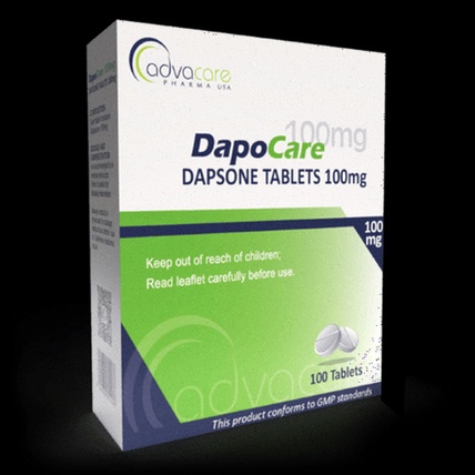 Acheter Dapsone - flacon de comprimés bleus